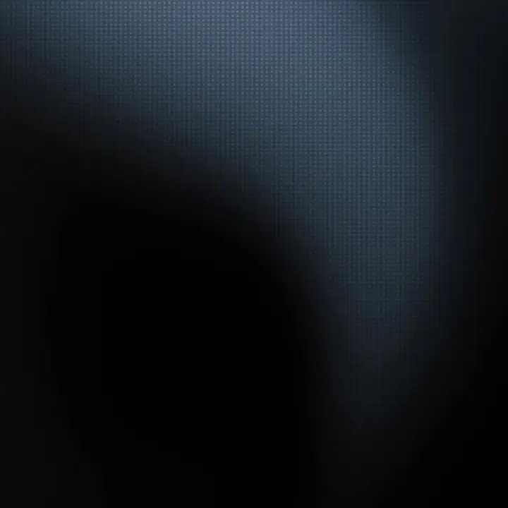 A faint glow behind dark charcoal mesh