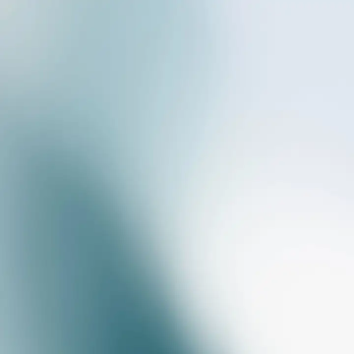 A quiet blur of pale blue and white