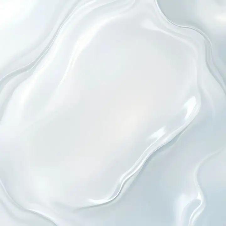 White liquid pooling with a pearl sheen