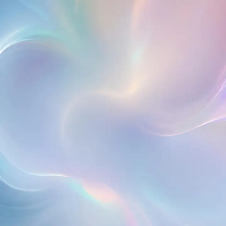 A pearl swirl holding faint rainbow colour