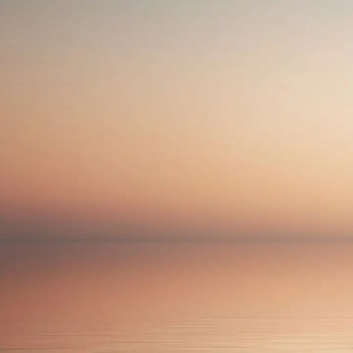 A warm haze blurring a low horizon