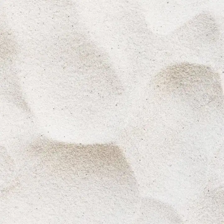Close view of coarse white sand